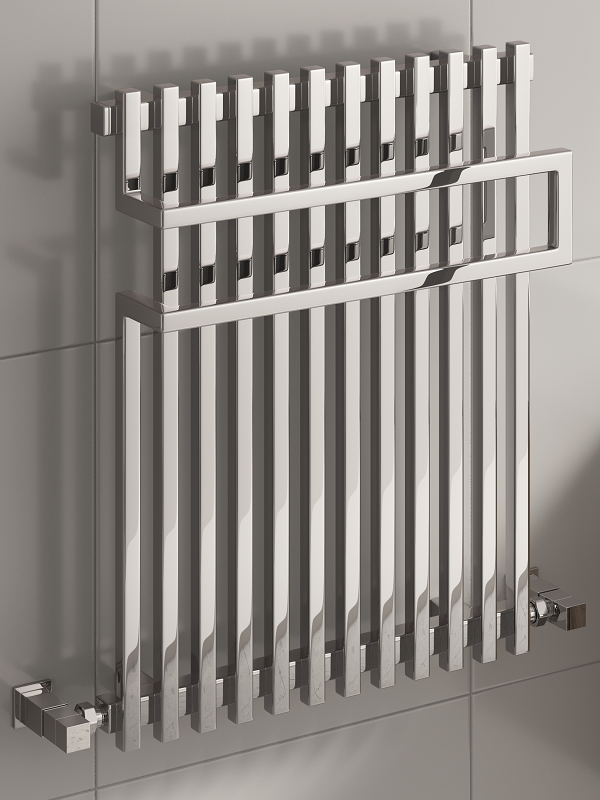 Reina Sori Anthracite Towel Rail 650 x 500mm